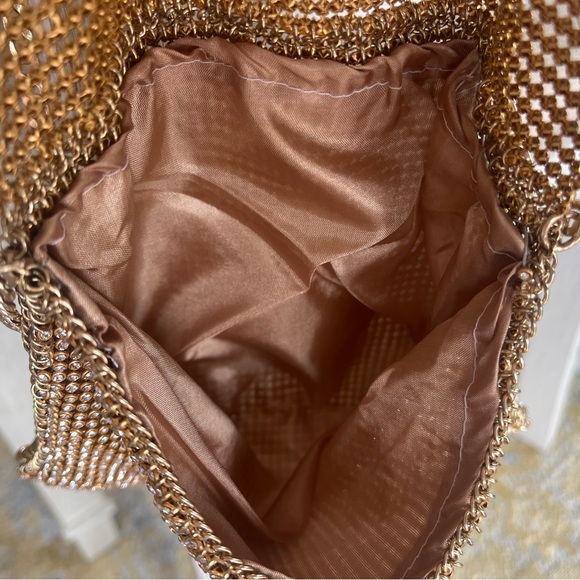 Ettika - Gold Metallic & Crystals Belt Bag / Shoulder Bag from REVOLVE - NWT - Picture 7 of 15